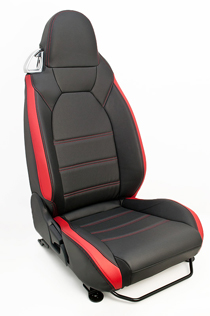 G'BASE ダイハツ コペン LA400K デザインシートカバー ブラック×レッド