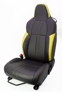 G'BASE ホンダ S660 JW5 デザインシートカバー ブラック×イエロー