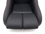 JADE スタイリッシュシートカバー for RECARO RECARO RS-G/RG-GS ブラック×レッドステッチ