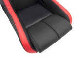JADE スタイリッシュシートカバー for RECARO RECARO RS-G/RG-GS ブラック×レッドステッチ×レッドライン