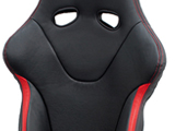 JADE スタイリッシュシートカバー for RECARO RECARO RS-GE ブラック×レッドステッチ×レッドライン